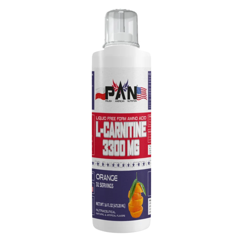 Pan Nutrition L-Carnitine Liquid 3300mg 31 Servings - Blue Raspberry