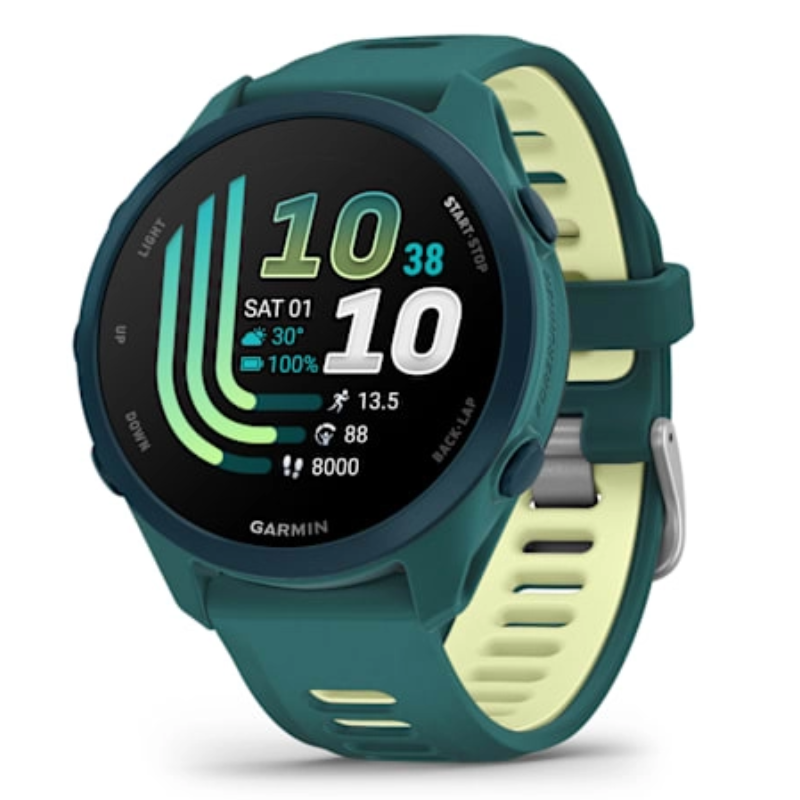Garmin Forerunner 170 Music Teal Green with Teal Green/Citron Band Watch