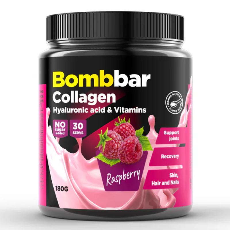 Bombbar Collagen Powder 180 G - Raspberry