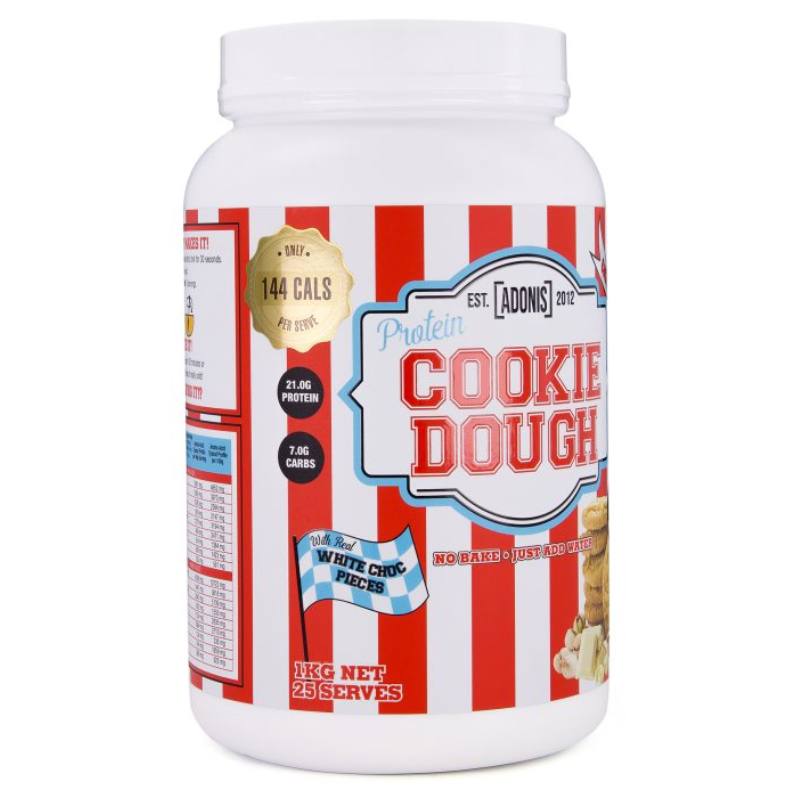 Adonis Casein Protein Cookie Dough 1 Kg - White Choc Pistachio