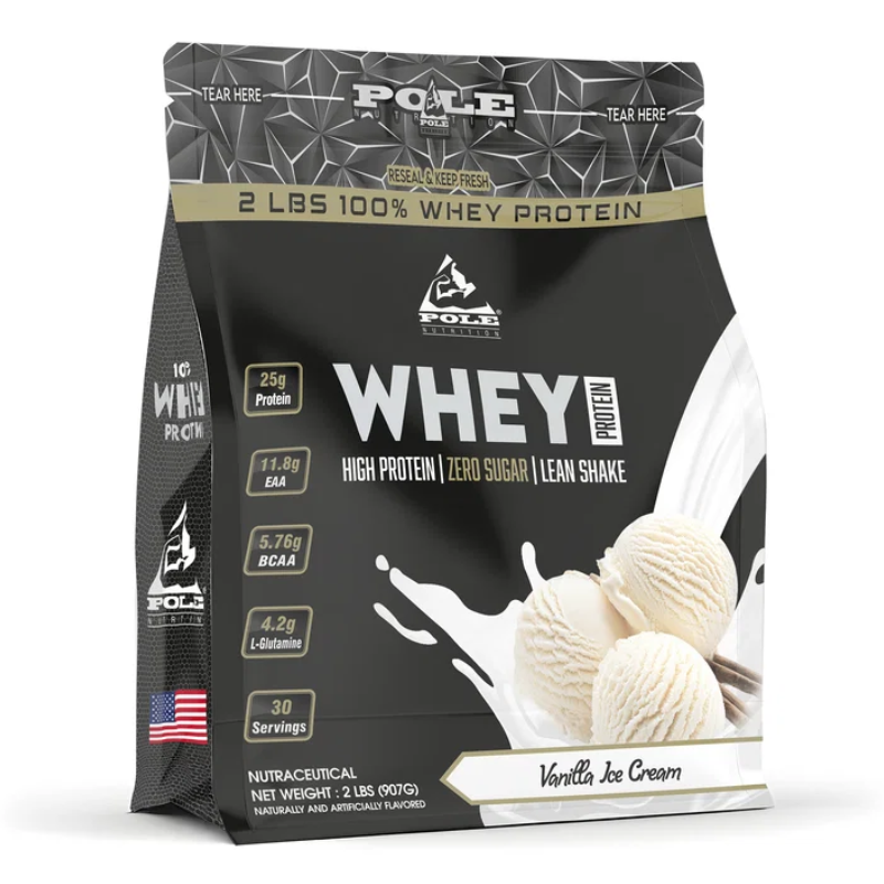 Pole Nutrition 100% Whey Protein 2 lbs - Vanilla Ice Cream