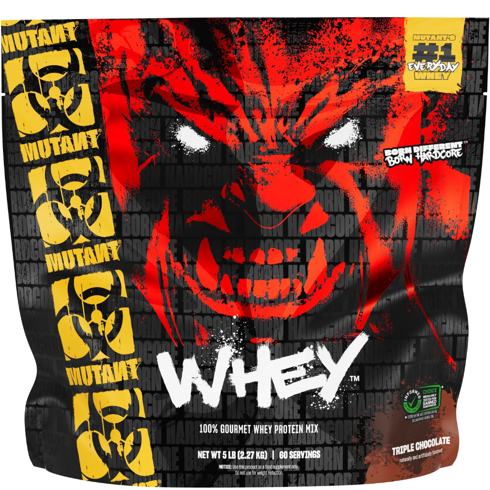 Mutant Whey 100% Gourmet Whey Protein 5lbs 2.27kg Triple Chocolate