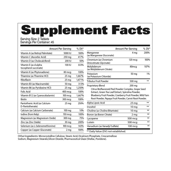 GAT Sport Mutli Vitamin Mens Multi+ Test Vitamin