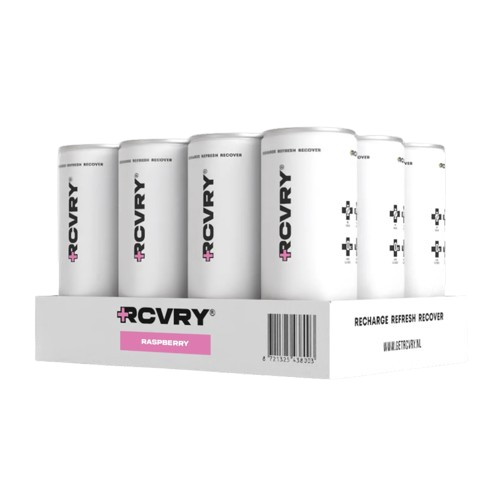 RCVRY Electrolyte Drinks Pack of 12 in Box - Raspberry
