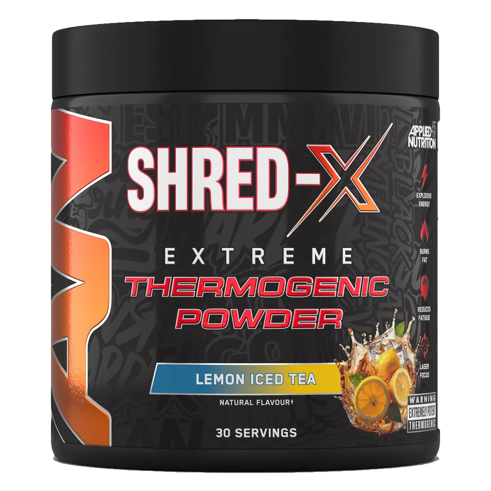 Applied Nutrition Shred X Thermogenic Pre Workout Lemon Ice Tea 30 Servings