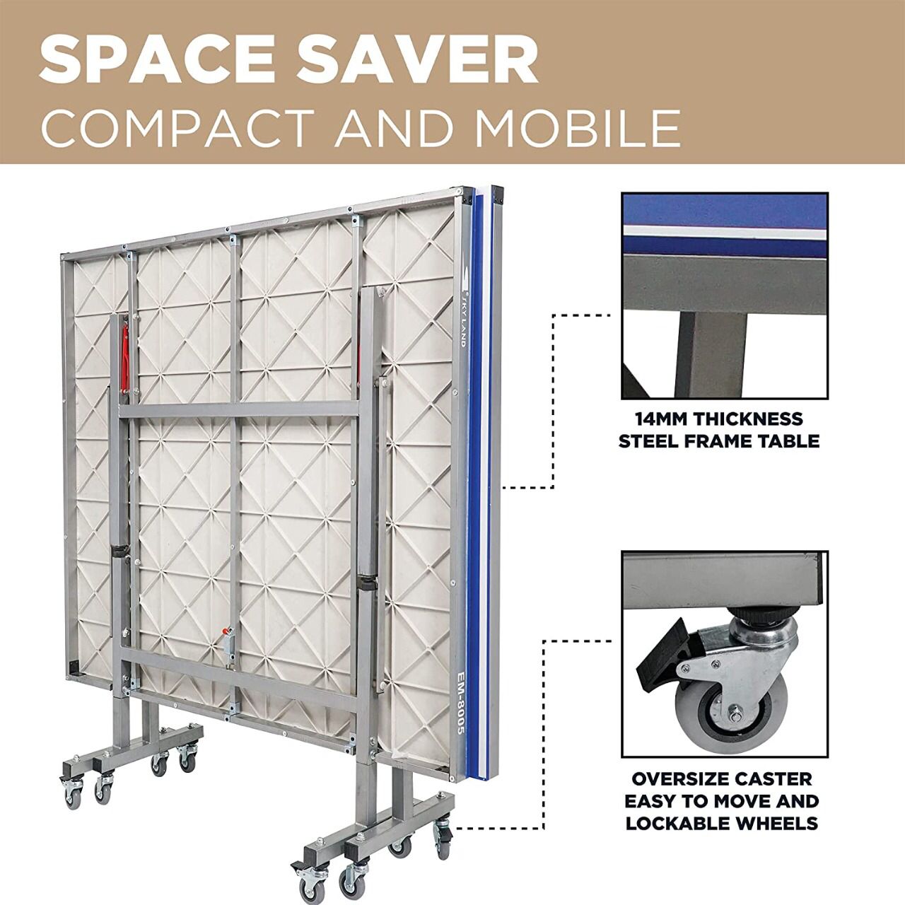 Skyland Foldable Tennis Table - EM-8005 for home use