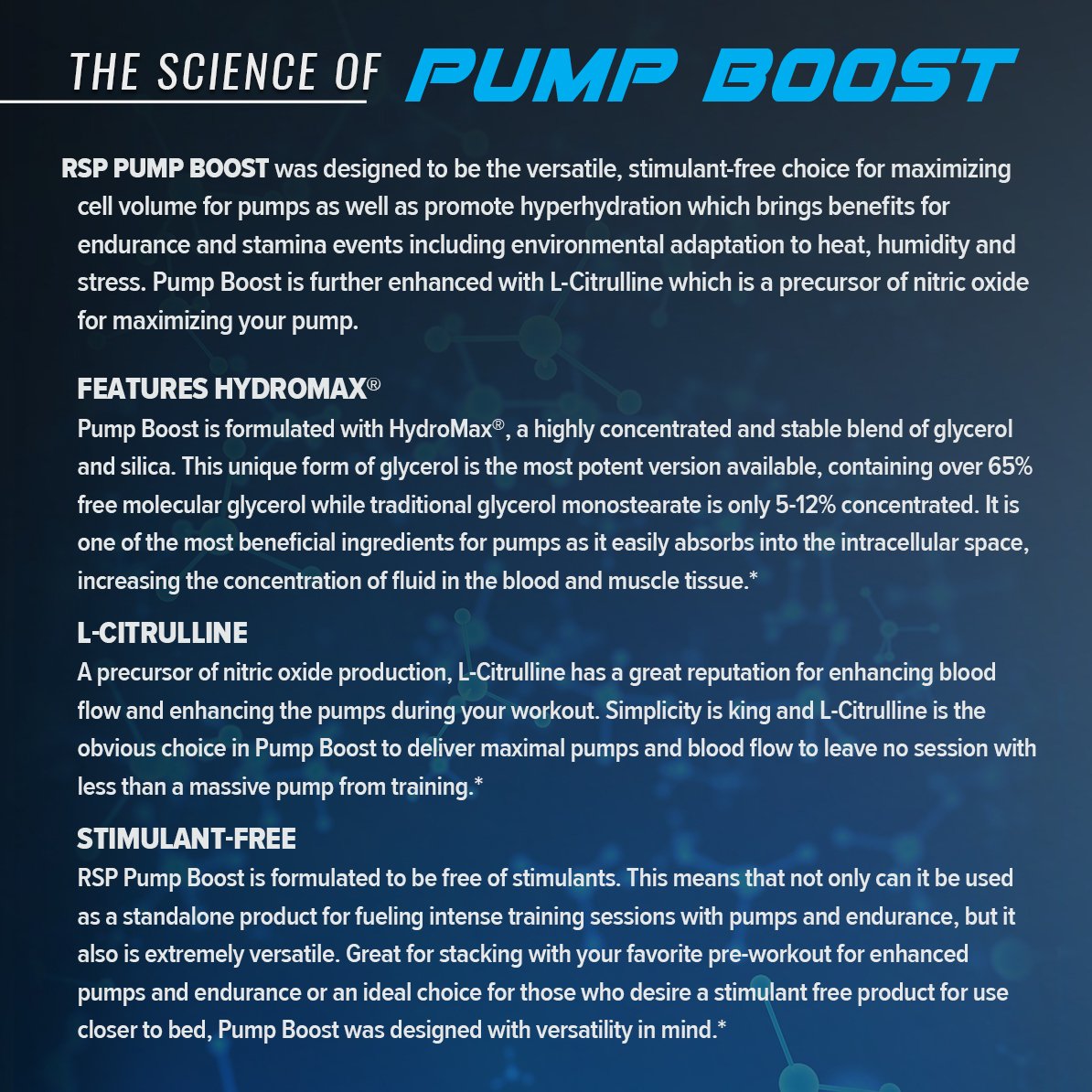 RSP Pre Workout PUMP Boost