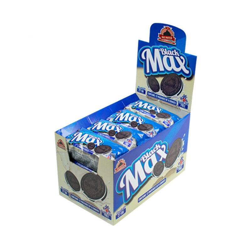 Black Max Protein Bard Sandwich Cookies 12pcs Box