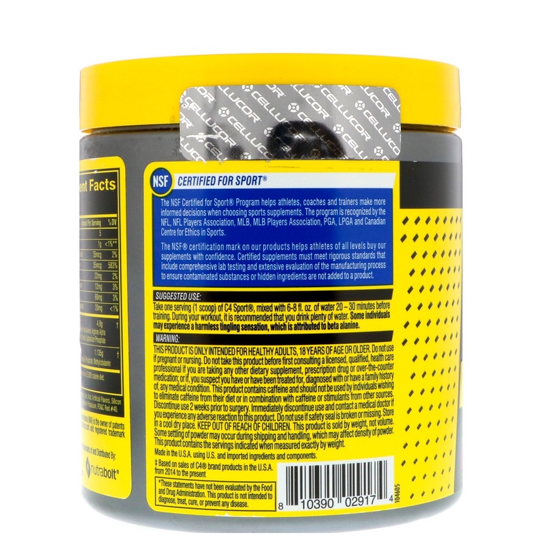 Cellucore C4 Sport Pre Workout 30 Servings