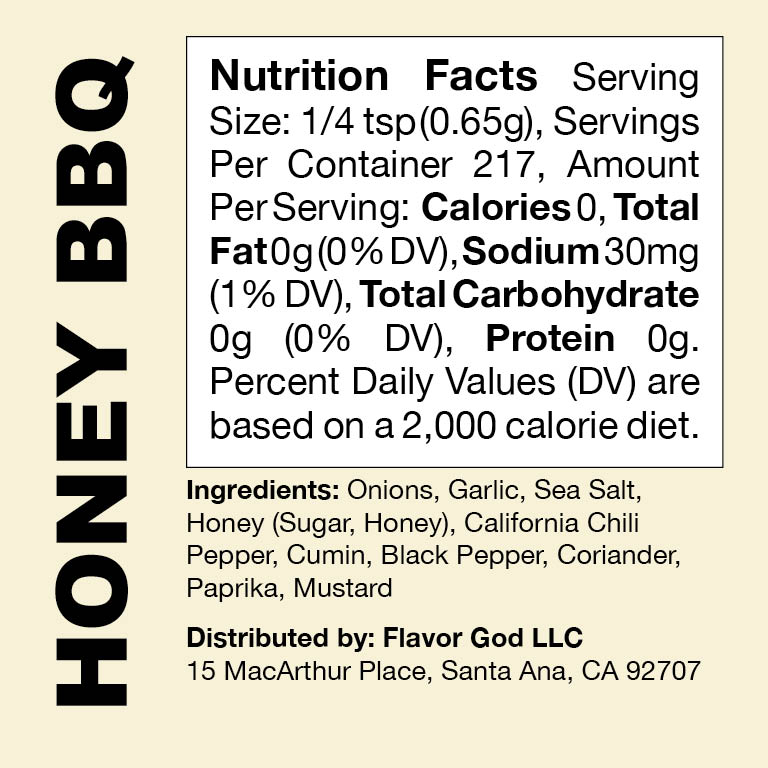 Flavor God Honey BBQ Rub Seasoning UAE