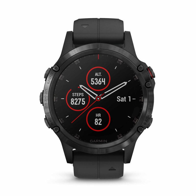 Garmin Fenix 5 Plus Sapphire Black with Black Band 010-01988-01