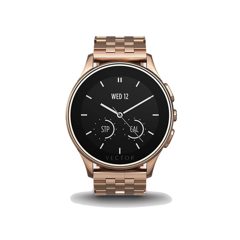 Vector Luna Rose Gold with Rose Gold Bracelet Smart Watch