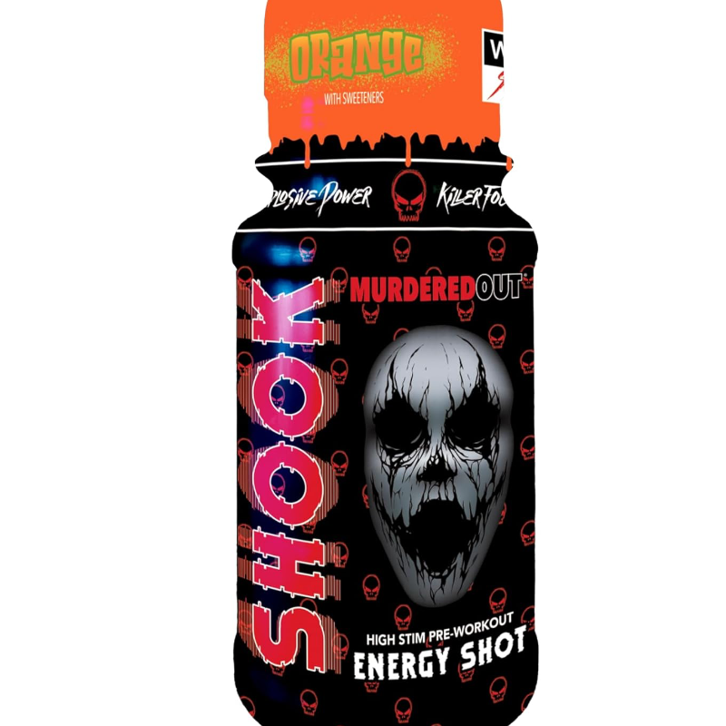 Murdered Out Shook Energy Shot 12 x 60ml Pre Workout