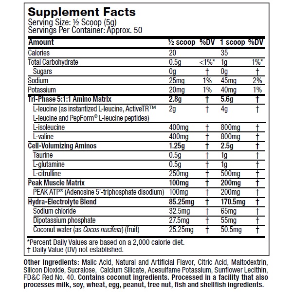 Muscletech Black Onyx Amino 4XL