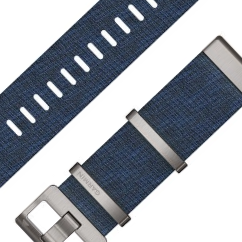 MARQ Collection QuickFit 22 Watch Straps Jacquard Weave Nylon Strap Indigo