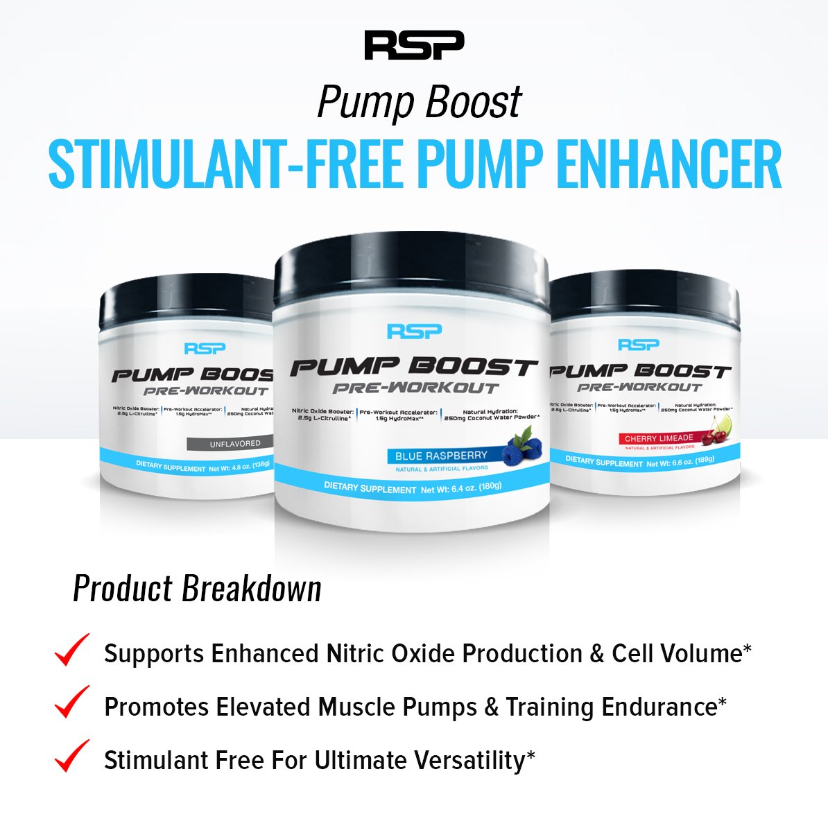 RSP Pre Workout PUMP Boost