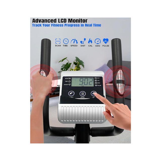 Sky Land 2-in-1 Elliptical Bike 8-Level – Black Best Price in UAE