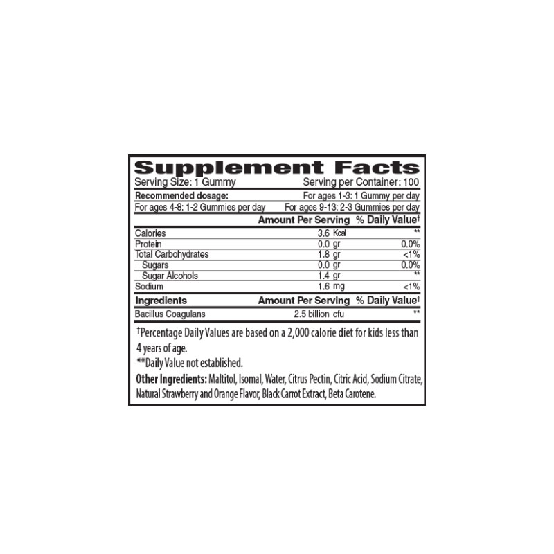 The Gummies Probiotic Gummy For Kids (100 Gummies)