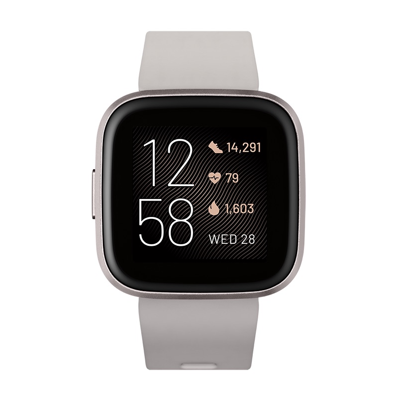 FitBit Versa 2 Stone Mist Grey Aluminum