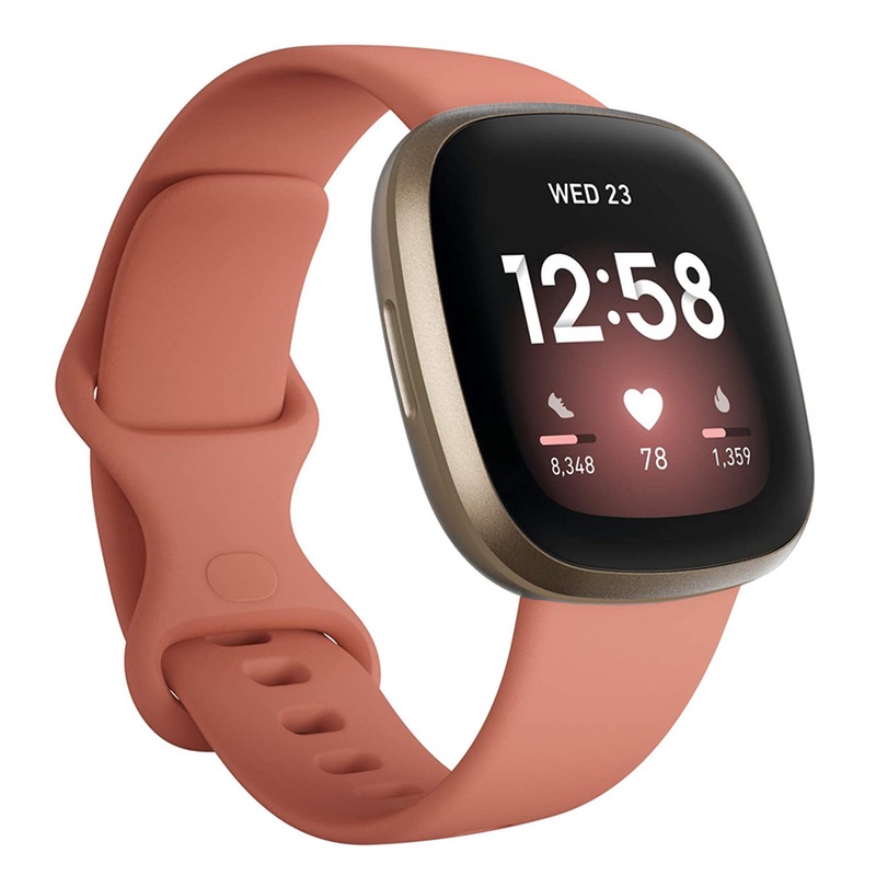 FitBit Versa 3 Pink Clay Soft Gold Aluminium Best Price in UAE