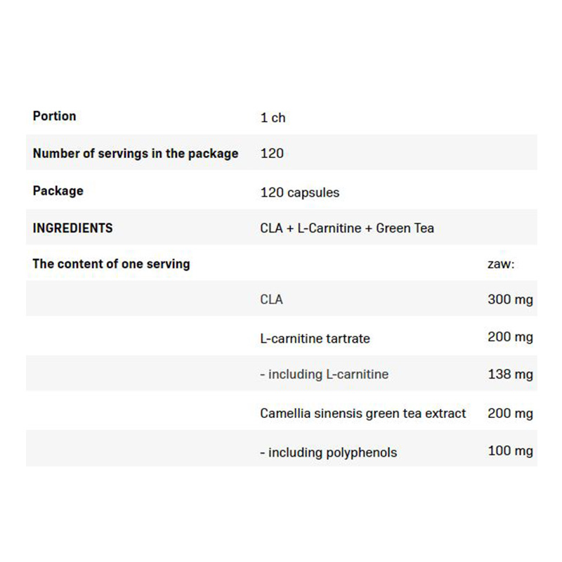 All Nutrition CLA + L-Carnitine + Green Tea 120 Capsule Best Price in Dubai