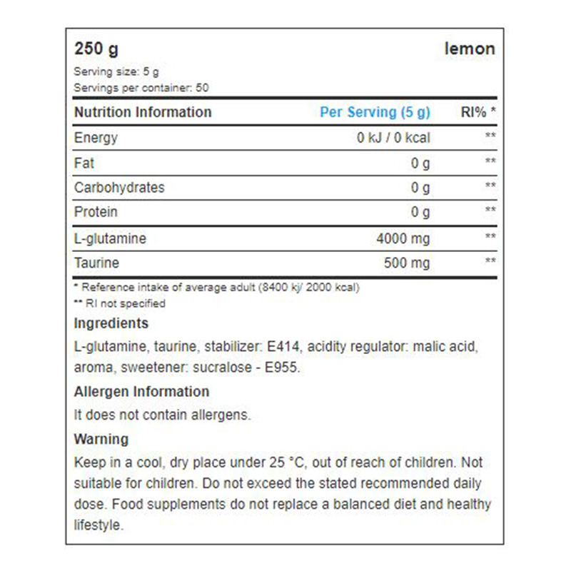 All Nutrition Glutamine Recovery Amino 500G Best Price in Dubai