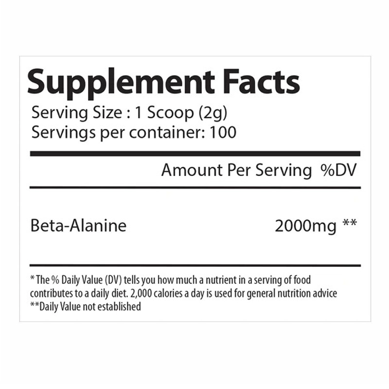 Alpha Supps Beta Alanine 100 Servings Best Price in Dubai