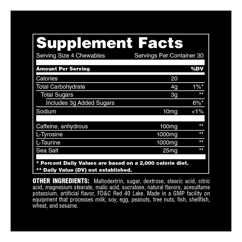 Animal Energy Performance Chew 120 Tablets - Mango Best Price in UAE