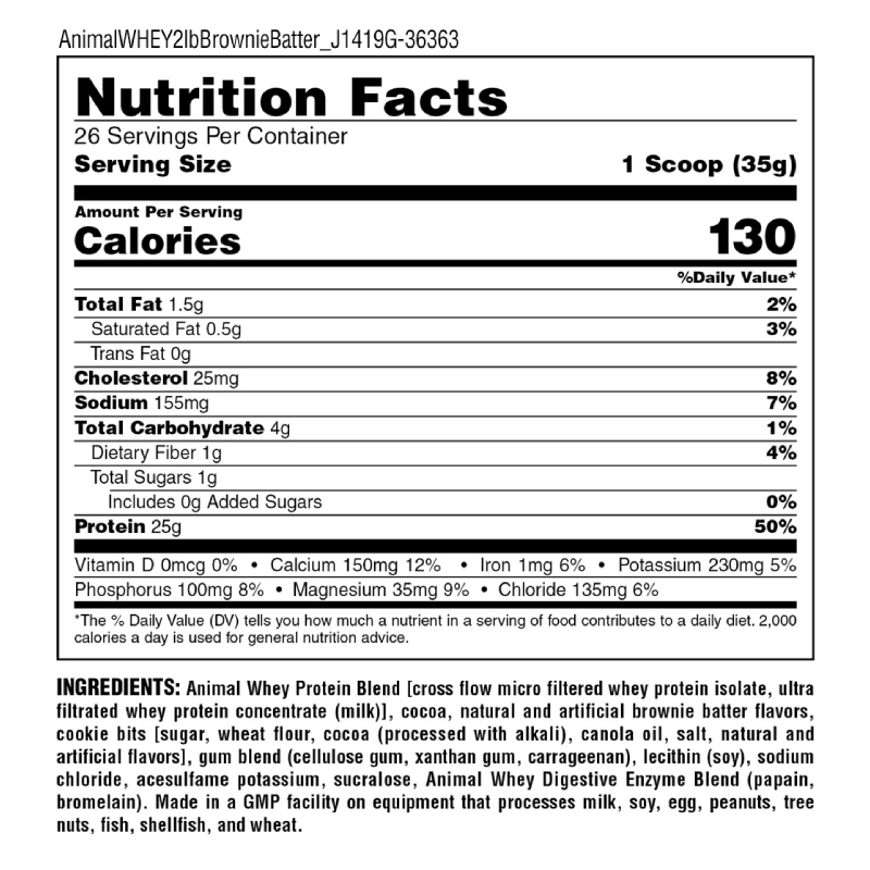 Animal ISO Whey Protein Blend Powder 2 lbs - Cookies N Cream Best Price in UAE