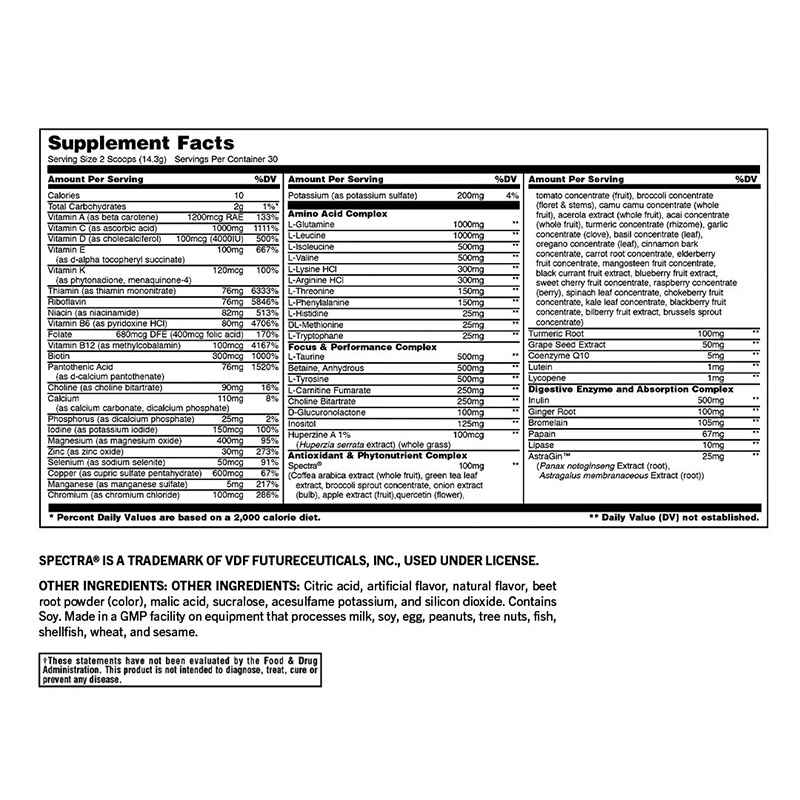 Animal Pak Ulitmate Foundation Powder 430 G - Cherry Bomb Flavor Best Price in UAE