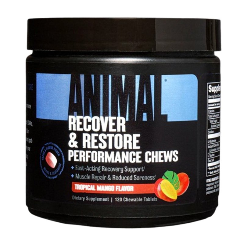 Animal Recover N Restore Performance Chews 120 Chewable - Tropical Mango Flavor