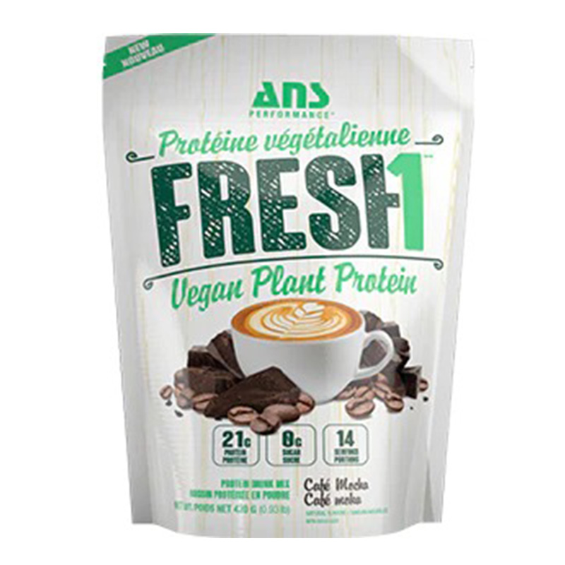 ANS Fresh1 Vegan Protein 420G - Cafe Mocha Flavor