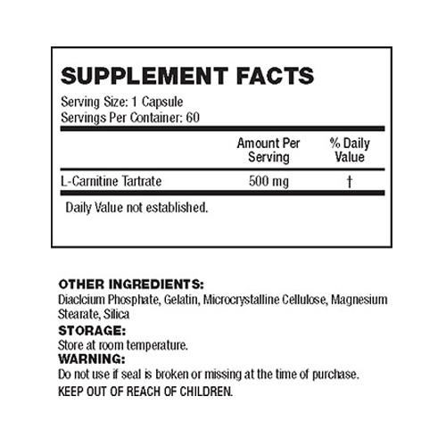 API Amino Acids & BCAA L-Carnitine 60Cap Price in Dubai