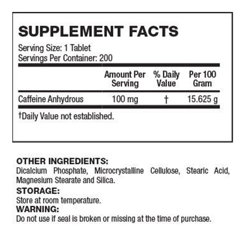 API Caffeine 200 Caps Best Price in UAE