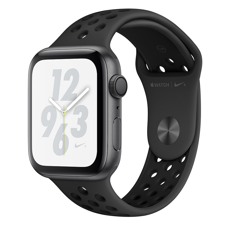 Apple Watch Nike+ Series 4 44mm GPS Space Gray Aluminum Case with Anthracite / Black Nike Sport Band Best Price in UAE