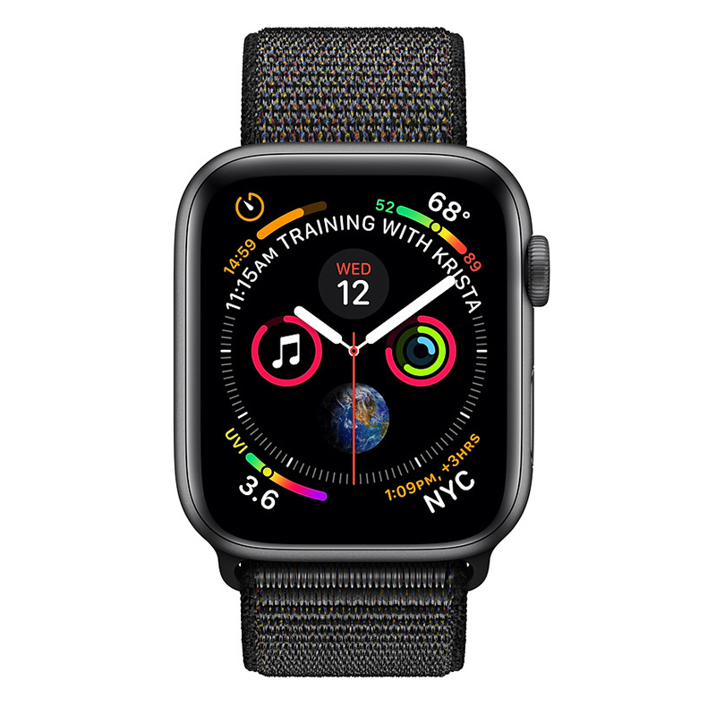 Apple Watch Series 4 GPS, 44mm Space Gray Aluminum Case With Black Nike Sport Loop Band Best Price in UAE