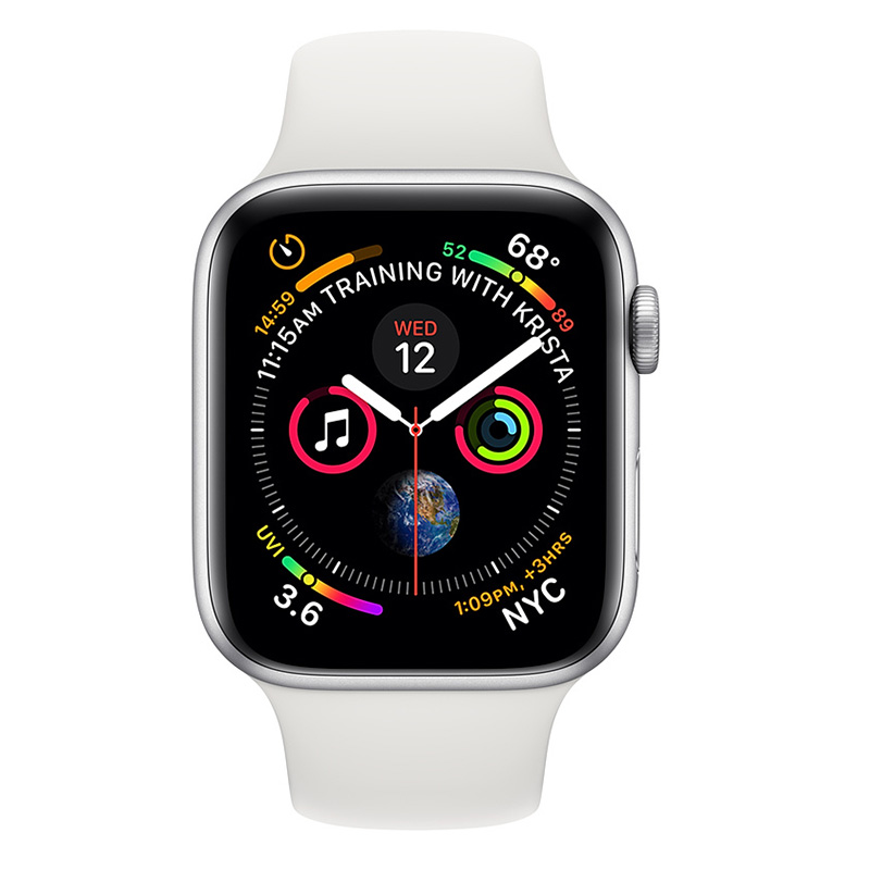 Apple Watch Series 4 GPS + Cellular 40mm Silver Aluminum Case With White Sport Band Best Price in UAE