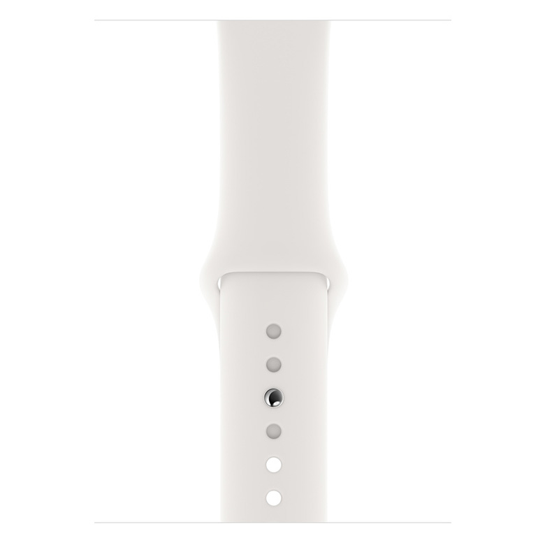 Apple Watch Series 4 GPS + Cellular 44mm Silver Aluminum Case With White Sport Band Best Price in UAE