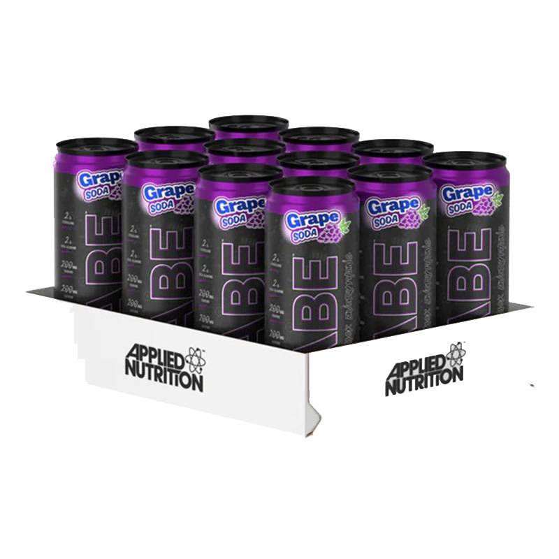 Applied Nutrition ABE Energy & Performance Pre Workout Cans 330 ml 12 Pcs in Box - American Grape Best Price in Dubai