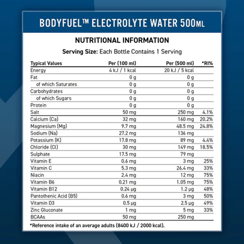 Applied Nutrition Body Fuel Hydration & Vitamin Water 500 Ml 12 Pcs in Box - Summer Fruits Best Price in Abu Dhabi