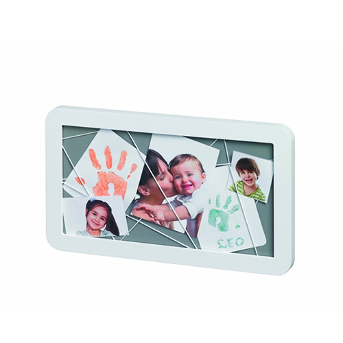 Baby Art  Memory Board White & Grey