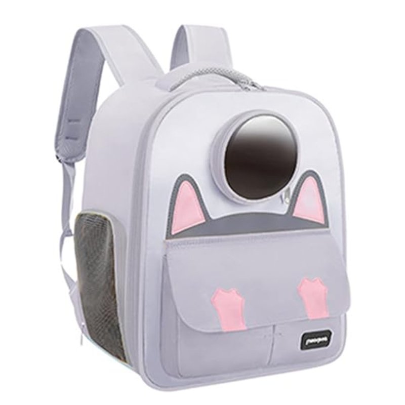 Backpack Type Pet Carrier for Cats and Dogs Grey - 8109