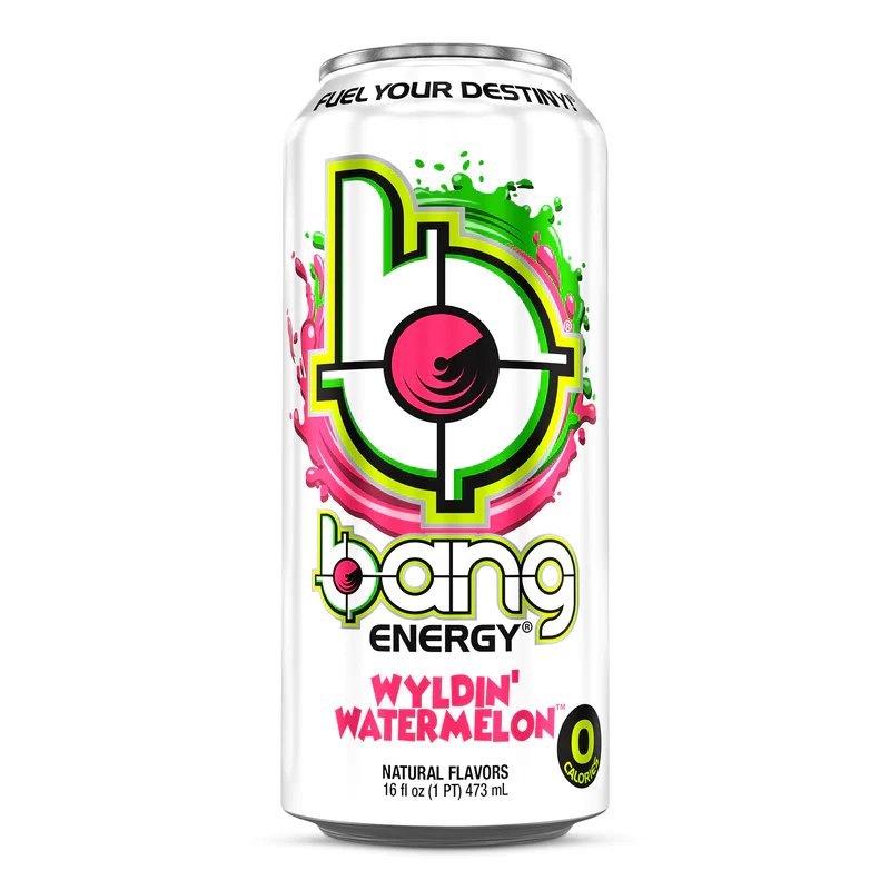 Bang Energy Drink 473 ml - Wyldin Watermelon 1 Box of 12 Cans