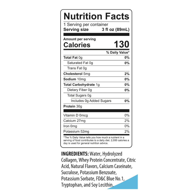 Bariatric Pal Whey & Collagen Complete Protein Shots 30 G 24 Pcs in Box - Blue Raspberry Best Price in Abu Dhabi