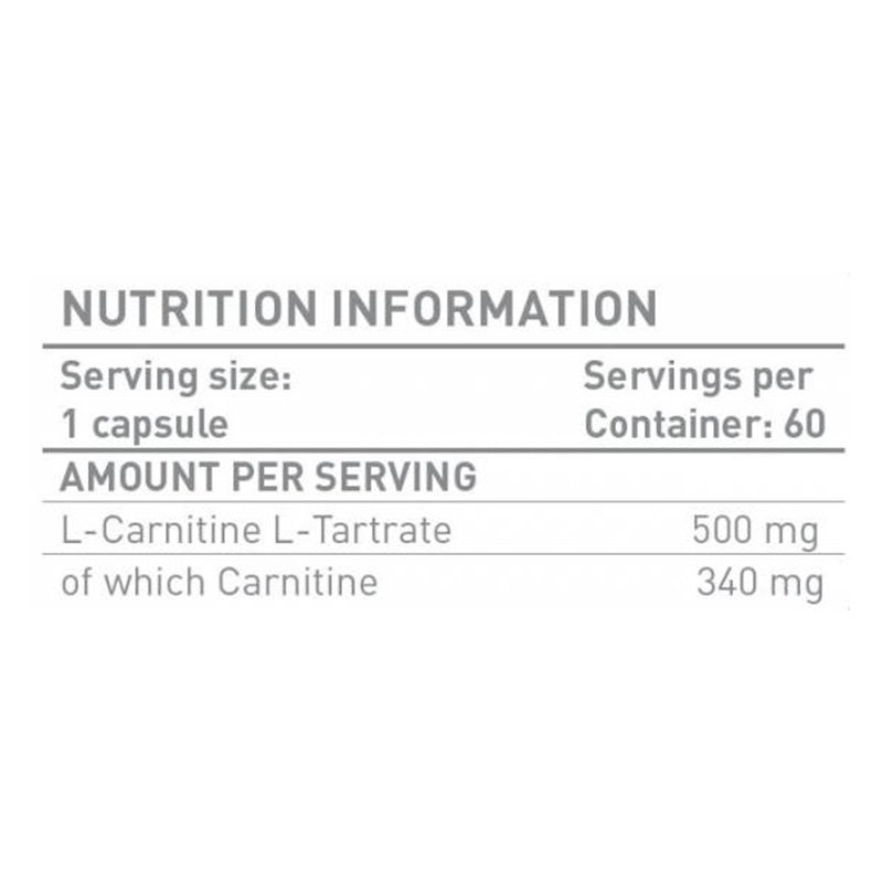 Battery Carnitine 500 60Caps Best Price in UAE