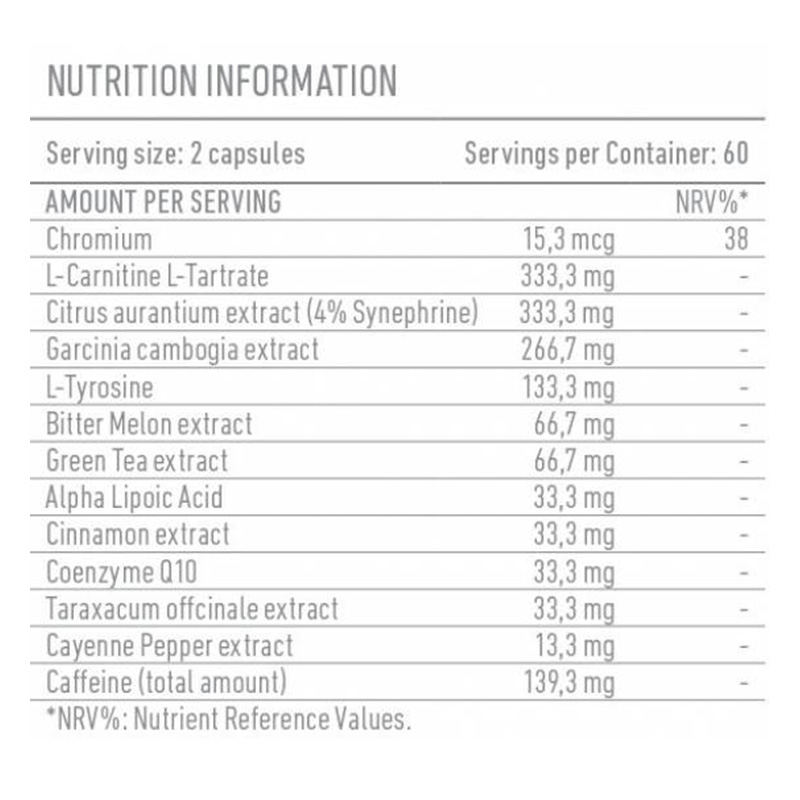 Battery Nutrition Burner (Fat Burner) 120 Tabs Best Price in UAE