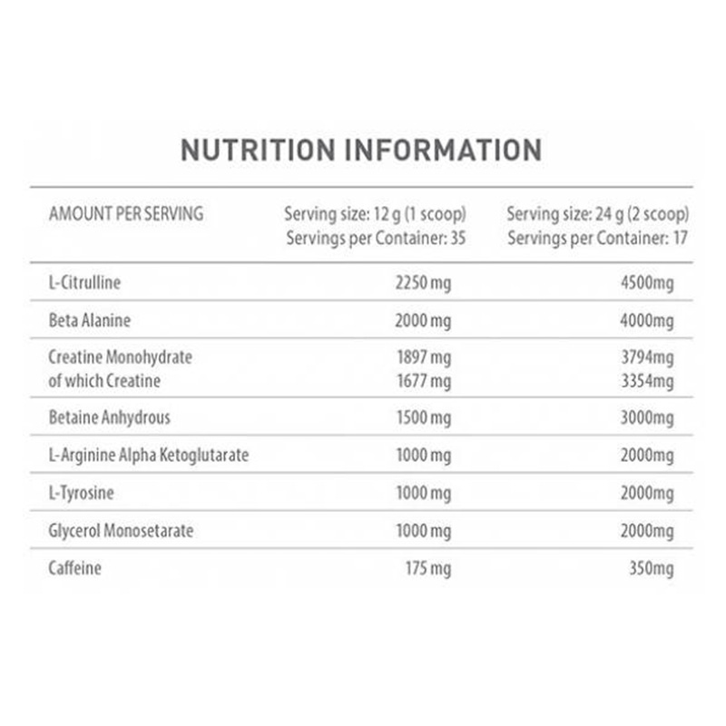Battery Nutrition Shocker Hardcore(Preworkout) 420 gm Best Price in UAE