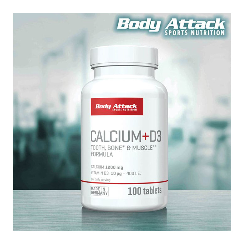 Body Attack Calcium+D3 100 Tabs Best Price in Dubai