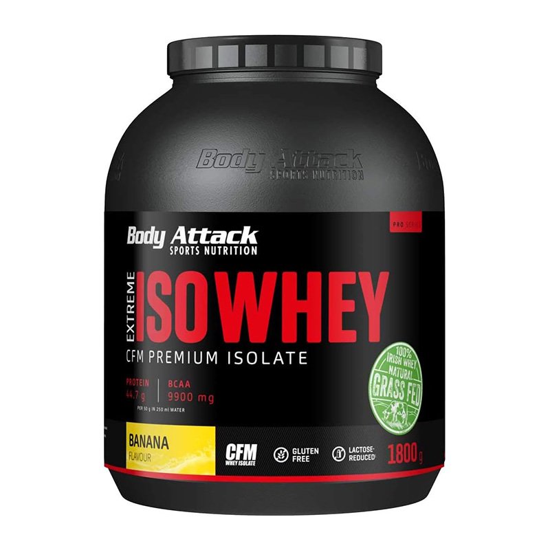 Body Attack Extreme ISO Whey 1800 g - Banana