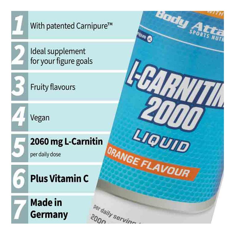 Body Attack L-Carnitine Liquid 2000 1L
